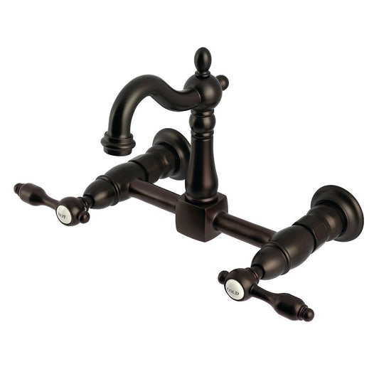 Tudor Wall Mount Kitchen Faucet in Oil Rubbed Bronze