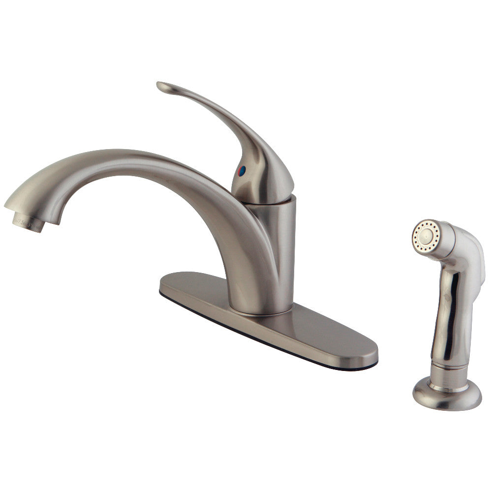Vintage One Handle Kitchen Faucet in Brushed Nickel