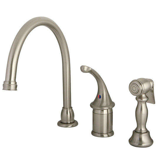 Georgian Widespread Kitchen Faucet in Brushed Nickel