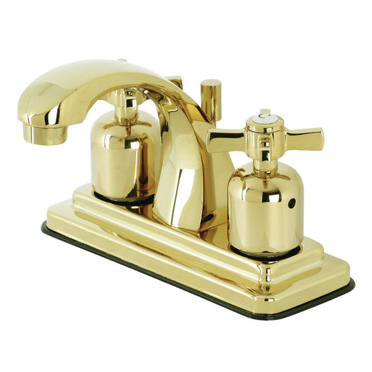 Millennium 4 Inch Centerset Bathroom Faucet in Polished Brass