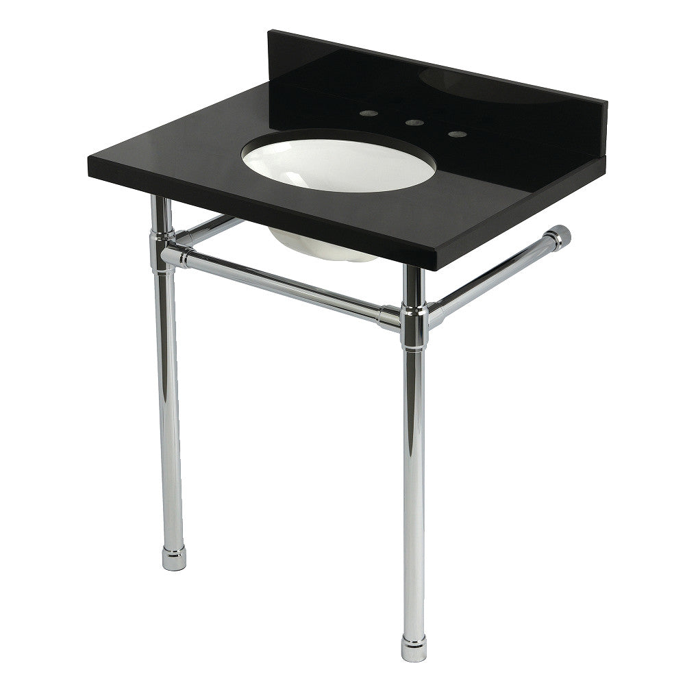 Dreyfuss 30 Inch Console Sink in Polished Chrome