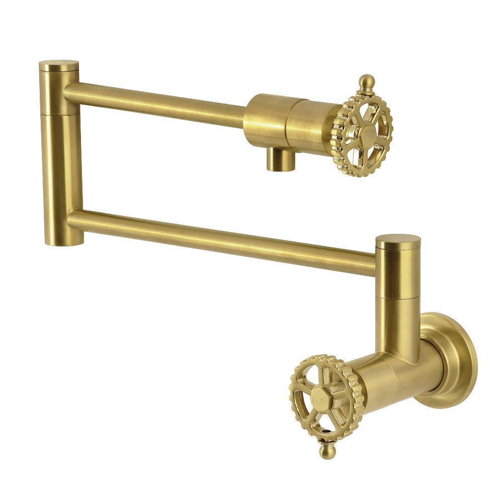 Fuller Pot Filler Faucet in Brushed Brass