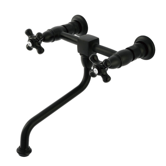 Duchess Wall-Mount Bathroom Faucet in Matte Black