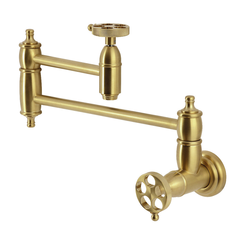 Wendell Pot Filler Faucet in Brushed Brass