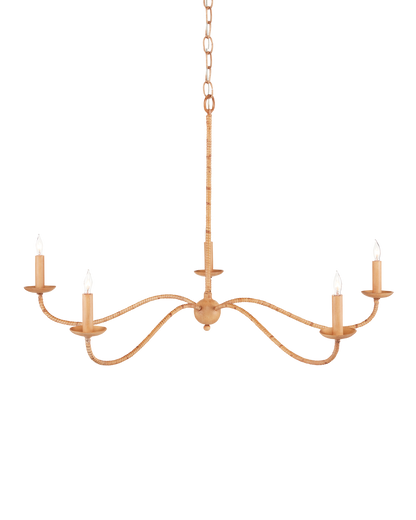 Saxon Small Tan Chandelier