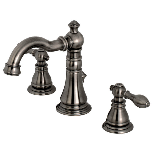 American Classic Widespread Bathroom Faucet in Black Stainless
