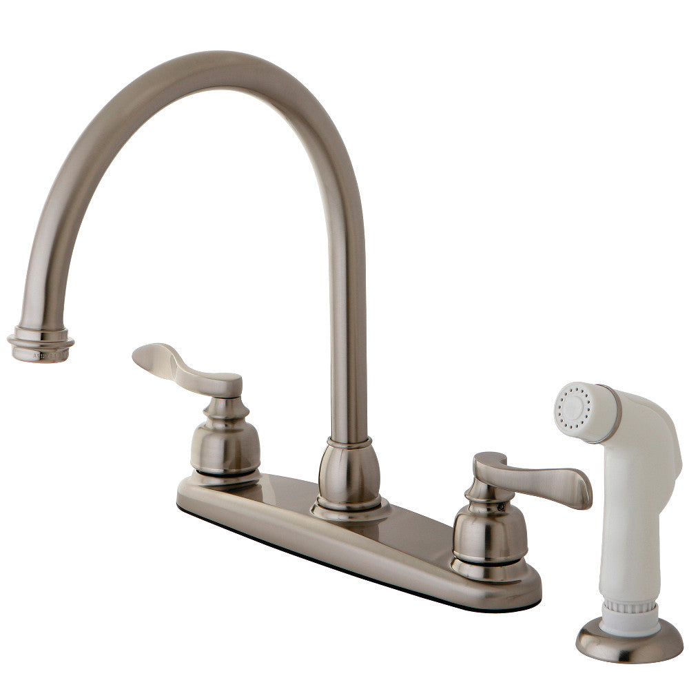 NuWave French Centerset Kitchen Faucet in Brushed Nickel