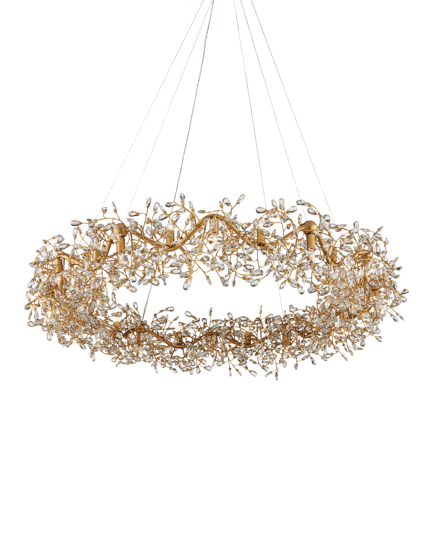 Crystal Bud Grande Ring Chandelier