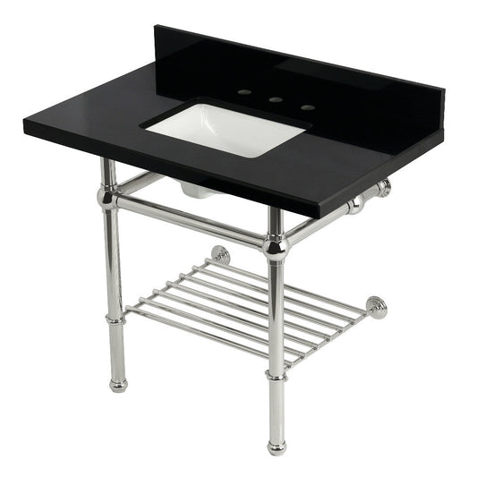 Templeton 36 Inch Console Sink in Polished Nickel